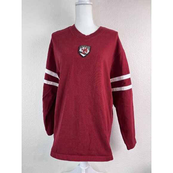 Vintage Disney Store men's‎ medium red long sleeve skiing Mickey pullover top - Picture 1 of 5